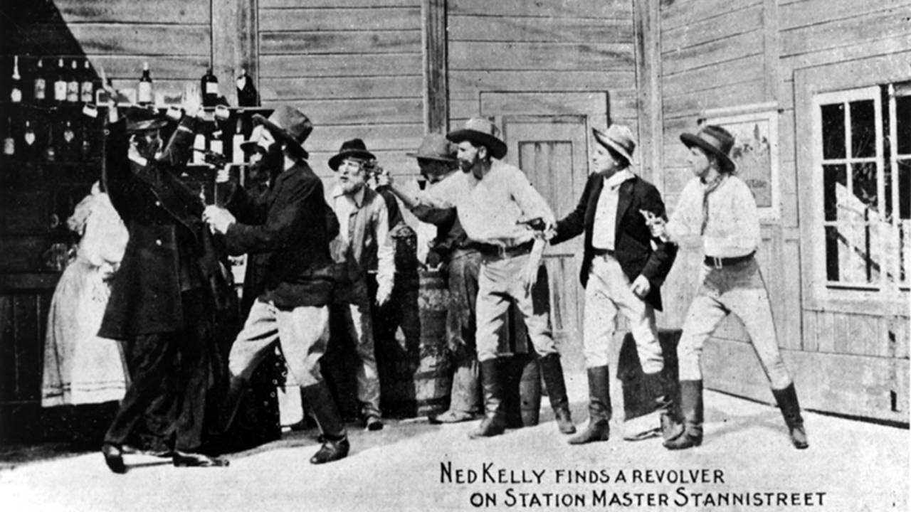 A still from The Story of the Kelly Gang