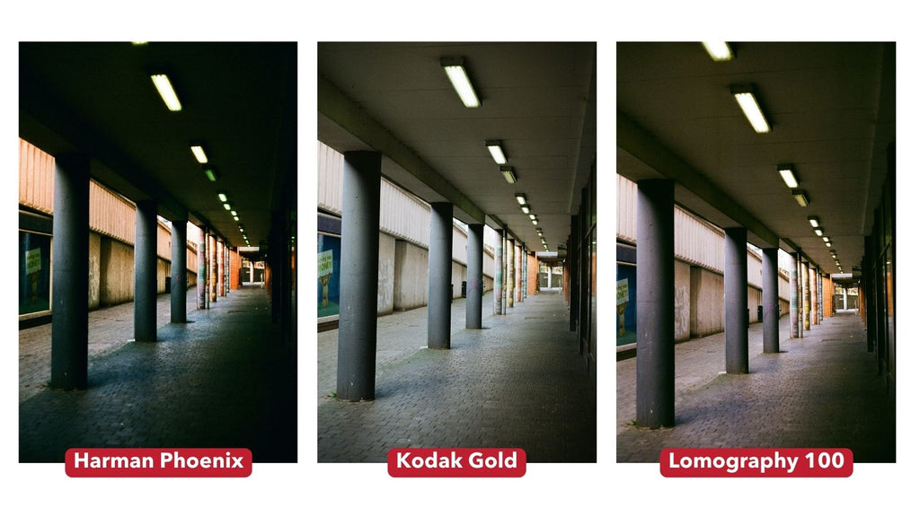 comparaison de photographie de rue sur les films Phoenix, Gold et Lomo